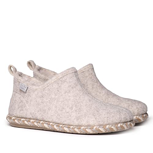 Toni Pons Damen-Hausschuh aus Filz – DUNA-FP – Roh, 42 EU von Toni Pons