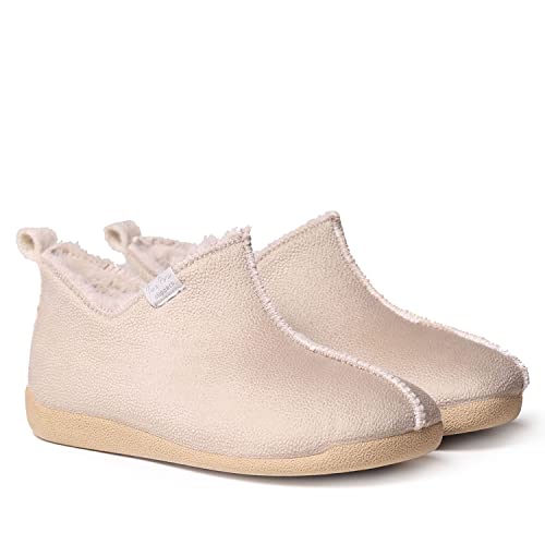 Toni Pons Damen-Hausschuh aus Stoff – MOSCU-BD – Steinfarben, 39 EU von Toni Pons