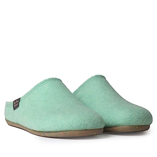 Toni Pons Damen-Hausschuh aus recyceltem Filz – MONA-FR – Minze, 37 EU von Toni Pons