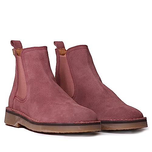 Toni Pons Damen-Stiefelette aus geteiltem Wildleder– ISA-SY – Weinrot, 39 EU von Toni Pons