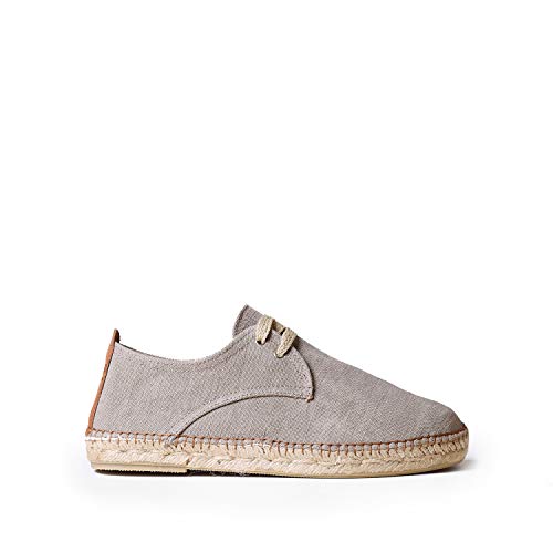 Toni Pons Herren-Espadrille zum Schnüren aus Baumwollstoff - Dixon - Stein, 44 EU Toni Pons Herren-Espadrille zum Schnüren aus Baumwollstoff - Dixon - Stein, 44 EU von Toni Pons