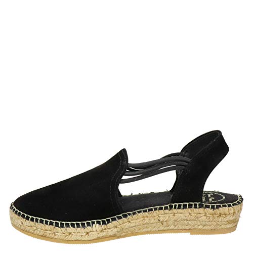 Toni Pons Wildleder-Espadrille für Damen - Nuria - Schwarz, 42 EU von Toni Pons