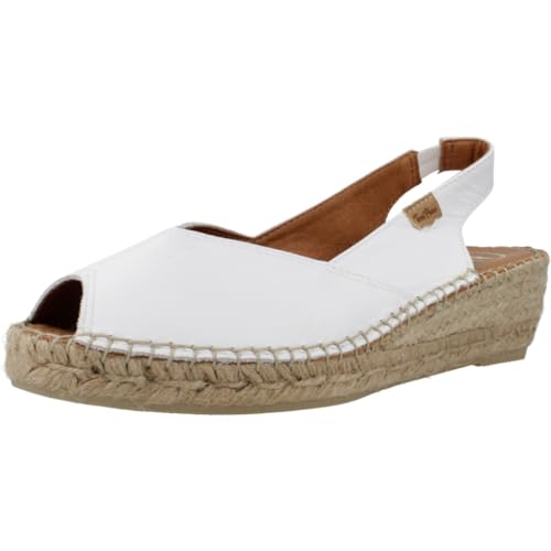 Toni Pons Keil-Espadrille aus Leder für Damen - BERNIA-P - Weiß, 37 EU von Toni Pons