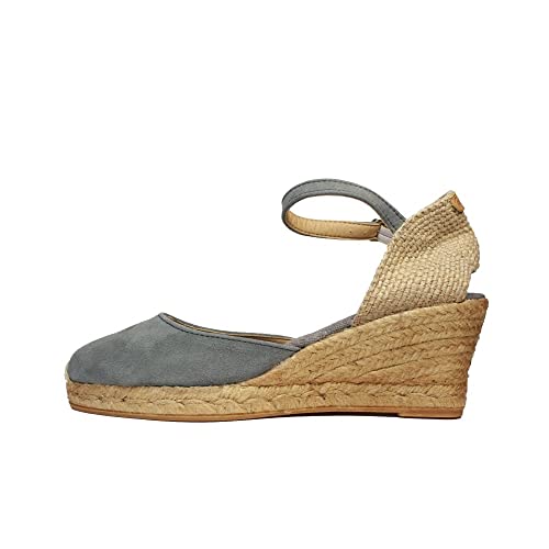 Toni Pons Wildleder-Espadrille für Damen - Lloret-5 - Grau, 40 EU von Toni Pons