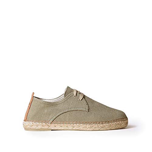 Toni Pons Herren-Espadrille zum Schnüren aus Baumwollstoff - Dixon - Khaki, 46 EU Toni Pons Herren-Espadrille zum Schnüren aus Baumwollstoff - Dixon - Khaki, 46 EU von Toni Pons