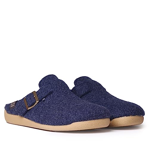 Toni Pons Herren-Hausschuhe aus Filz – NORTON-FP Blau, 47 EU. von Toni Pons