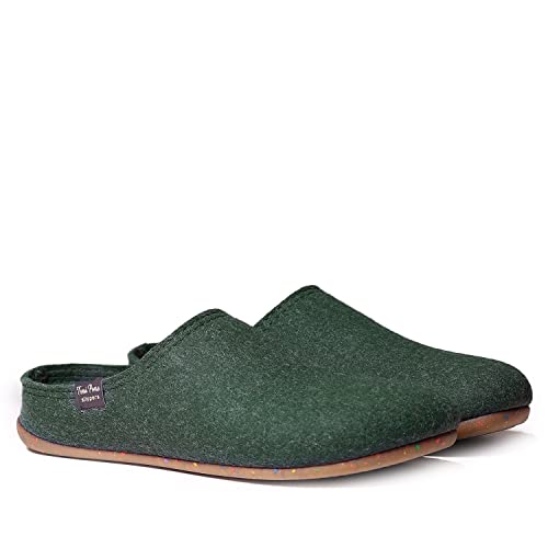 Toni Pons Herrenhausschuhe aus recyceltem Filz - NEO-FR Kaki, 46 EU. von Toni Pons