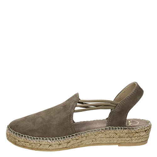 Toni Pons Wildleder-Espadrille für Damen - Nuria - Taupe, 39 EU von Toni Pons