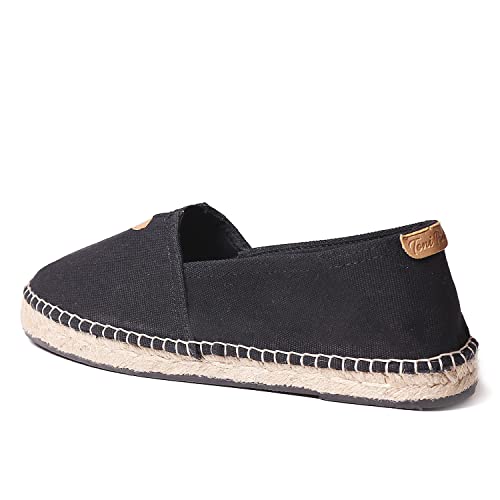 Toni Pons Unisex-Espadrille aus Baumwollstoff - BLANES-ER Schwarz, 42 EU von Toni Pons