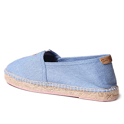 Toni Pons Unisex-Espadrille aus Baumwollstoff - BLANES-GS Hellblau, 41 EU von Toni Pons