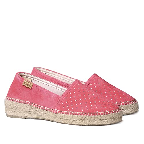 Toni Pons Wildleder-Espadrille für Damen - Eddy-ST - Himbeere, 37 EU von Toni Pons