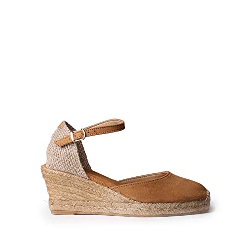 Toni Pons Wildleder-Espadrille für Damen - Lloret-5 - Cuero, 33 EU von Toni Pons