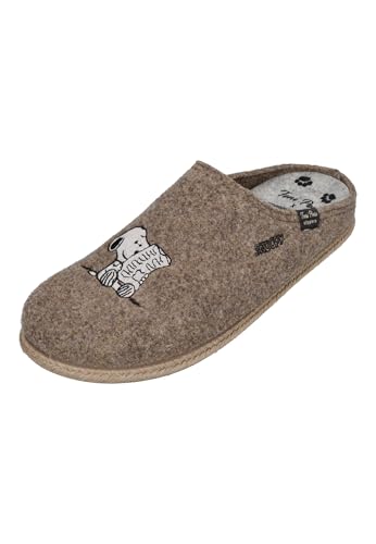 Toni Pons X SNOOPY Herrenschuhe Hausschuhe CHARLIE TAUPE, Größe:47 EU von Toni Pons