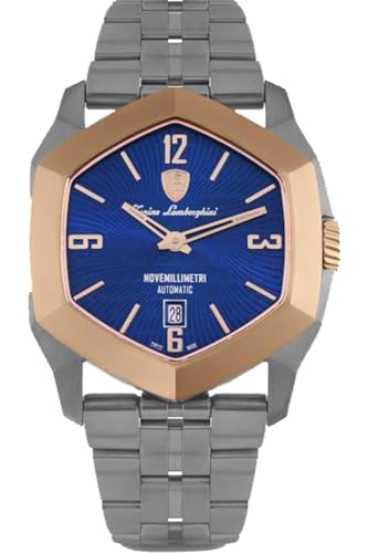 Tonino Lamborghini Novemilimetri Herren Uhr analog Automatik mit Titan Armband TLF-T08-3B von Lamborghini