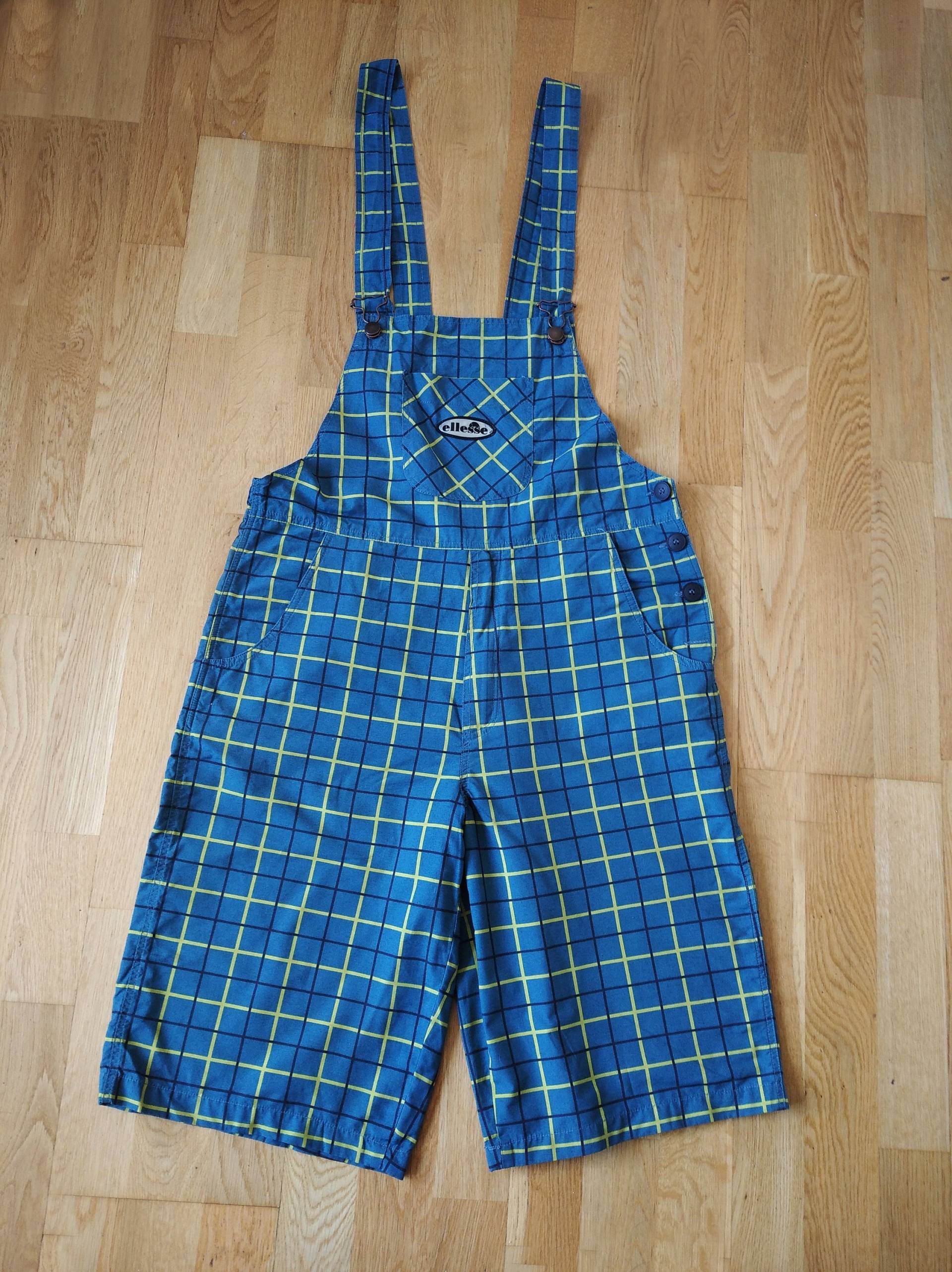 Lässig Kariertes Jumpsuit Ellesse , Unisex Karierte Overall Vintage Overall, Hose, Retro Strampler von TonistoreBG