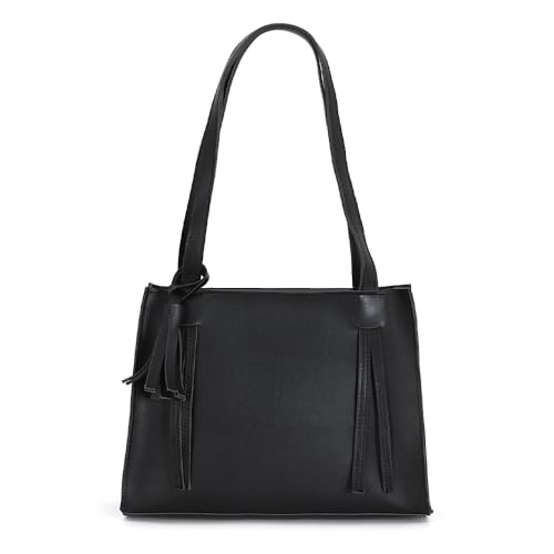 Tonny Black Damen Shopper Tasche – Große Kapazität, Wasserdicht, Reißverschluss, Innentaschen – Stilvolle Handtasche für Arbeit, Reisen & Alltag von Tonny Black