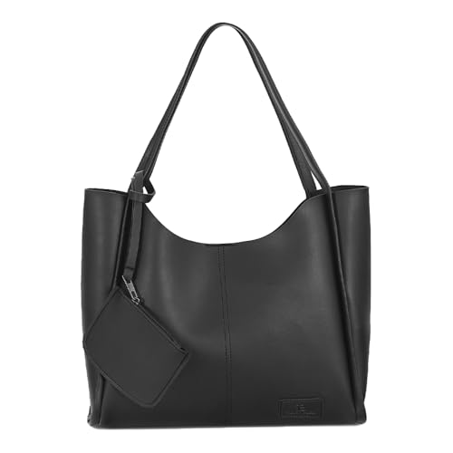 Tonny Black Damen Shopper Tasche – Große Kapazität, Wasserdicht, Reißverschluss, Innentaschen – Stilvolle Handtasche für Arbeit, Reisen & Alltag von Tonny Black