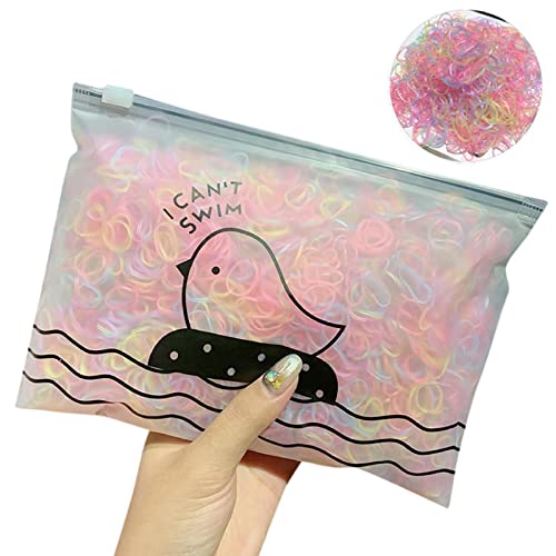 1000 Stück Haar Haargummis,Tonsee Mini Elastische Haargummis Bänder,Schwarz Haar Gummibänder,Gummi Haarbänder, Elastische Haar Gummibänder, für Frauen Mädchen Flechten und Tägliche Frisuren (G) von Tonsee Accessoire