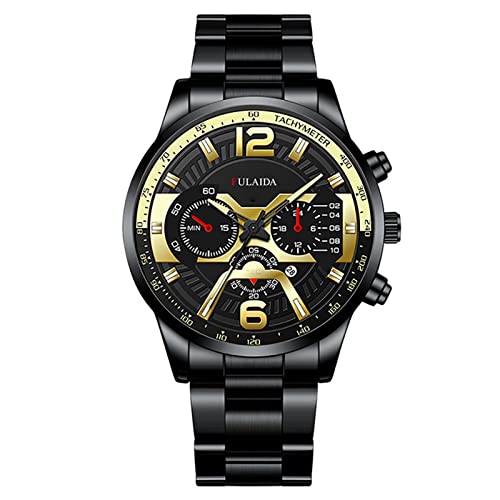 Armbanduhr Mädchen Quarz Männer Business Luxus Mode Herren Quarzuhr Männer Digitalwaage Business Uhr Männer Stahlgürtel Gold Uhren Männer Gürteluhr Kinder Beobachten Telefon (3-B, One Size) von Tonsee Accessoire