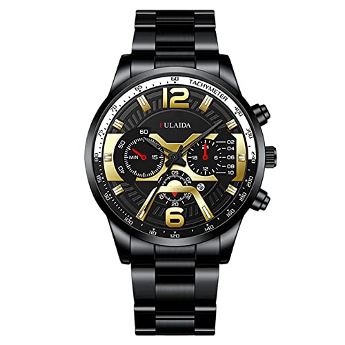 Armbanduhr Mädchen Quarz Männer Business Luxus Mode Herren Quarzuhr Männer Digitalwaage Business Uhr Männer Stahlgürtel Gold Uhren Männer Gürteluhr Kinder Beobachten Telefon (3-C, One Size) von Tonsee Accessoire