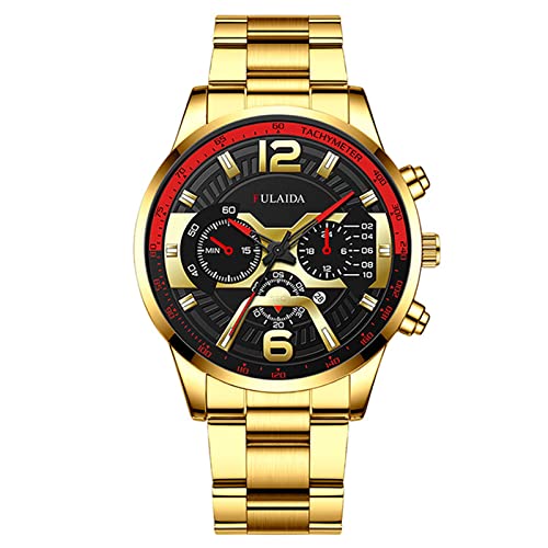 Armbanduhr Mädchen Quarz Männer Business Luxus Mode Herren Quarzuhr Männer Digitalwaage Business Uhr Männer Stahlgürtel Gold Uhren Männer Gürteluhr Kinder Beobachten Telefon (3-I, One Size) von Tonsee Accessoire