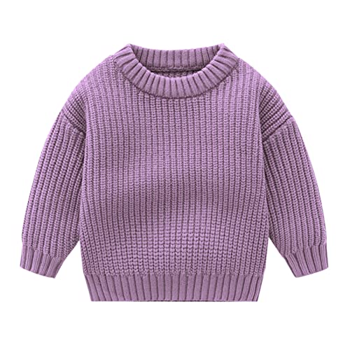 Baby Jungen Strick Strampler Kleinkind Kinder Kinder Feste Strickpullover Winterkleidung für Baby Tops Kleidung Coole Pullover Damen (A, 0-6 Months) von Tonsee Accessoire