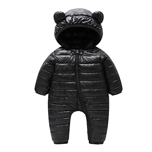 Fleecejacke Kinder Jungen Mädchen Neugeborenes Baby Mädchen Jungen Winter Warmer Schneeanzug Bärenohren Kapuzenoverall Daunenmantel Strampler Gepolsterte Oberbekleidung Weste Daune Junge von Tonsee Accessoire