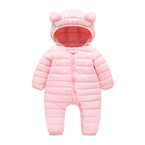 Fleecejacke Kinder Jungen Mädchen Neugeborenes Baby Mädchen Jungen Winter Warmer Schneeanzug Bärenohren Kapuzenoverall Daunenmantel Strampler Gepolsterte Oberbekleidung Weste Daune Junge von Tonsee Accessoire