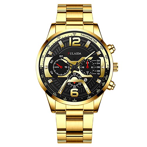 Kinder Armbanduhr Jungen Kunststoff Männer Business Luxus Mode Herren Quarzuhr Männer Digitalwaage Business Uhr Männer Stahlgürtel Gold Uhren Männer Ansehen Für Kinder Lernen (G-c, One Size) von Tonsee Accessoire