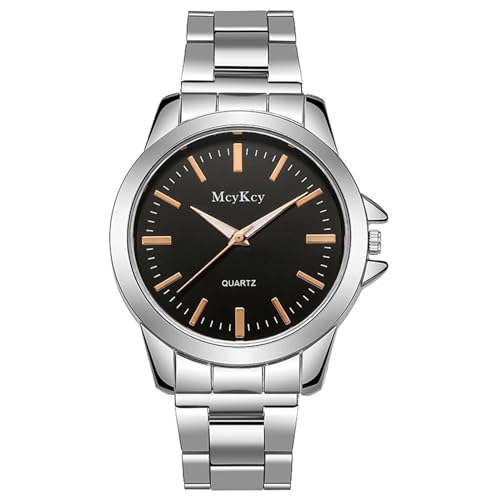 Quarz Uhr für Herren Armbanduhr Herren Geschenk für Damen, leicht, luxuriös personalisierbar, Herren-Quarz, Damen-Paar, dünn, nicht mechanisch Damen Digitaluhr Wasserdicht Armbanduhr (A, One Size) von Tonsee Accessoire