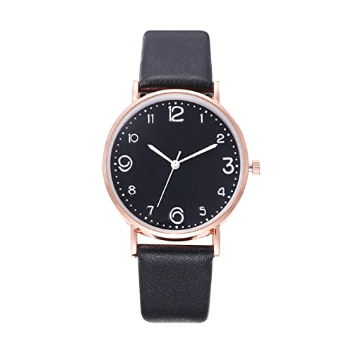 Quarz Uhr für Herren Damen Analog Quarz Armbanduhr mit Edelstahlarmband Damenuhr Uhr Silikonband Mode Damenuhr Quarzuhr Herrenuhr Ansehen Für Kinder Camouflage Damen Digitaluhr (Black, One Size) von Tonsee Accessoire