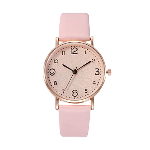 Quarz Uhr für Herren Damen Analog Quarz Armbanduhr mit Edelstahlarmband Damenuhr Uhr Silikonband Mode Damenuhr Quarzuhr Herrenuhr Ansehen Für Kinder Camouflage Damen Digitaluhr (Pink, One Size) von Tonsee Accessoire