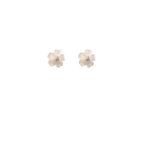 Rose ene Ohrringe Kreative europäische und amerikanische Modeohrringe Cross Border Earlines Trend Lange Ohrringe Damen (White, One Size) von Tonsee Accessoire