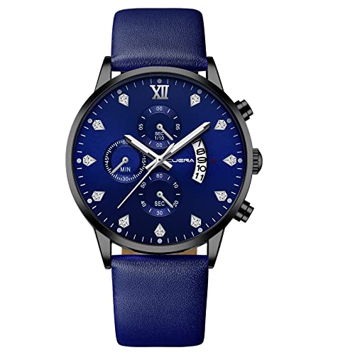 Tonsee Accessoire Armbanduhr Blutdruck Ziffernblatt Mit Zahlen Business Steel Belt Watch Kalender für Herren, wasserdichte Sportuhr für Herren Fitness Armbanduhr Damen (c-C, One Size) von Tonsee Accessoire