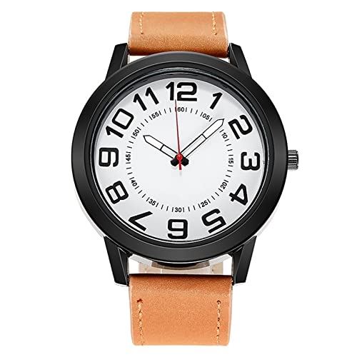 Tonsee Accessoire Armbanduhr Damen Zugband Herrenuhren Casual Edelstahl Analog Quarzuhr Herren Armbanduhr Uhr Business Date Casual Watch Digitaluhr Für Kinder (B-B, One Size) von Tonsee Accessoire