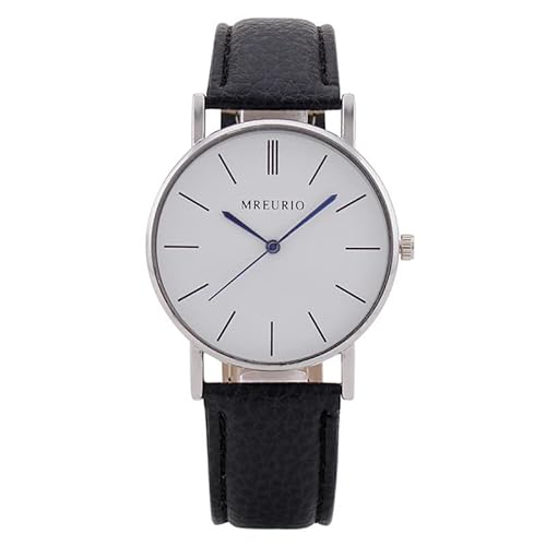 Tonsee Accessoire Armbanduhren Mit Zugband Schlanke, minimalistische Mode mit Armband, Zifferblatt, Herren-Quarz-Lederuhr, Geschenkuhr Mens Watch Katzenmotiv (A-A, One Size) von Tonsee Accessoire