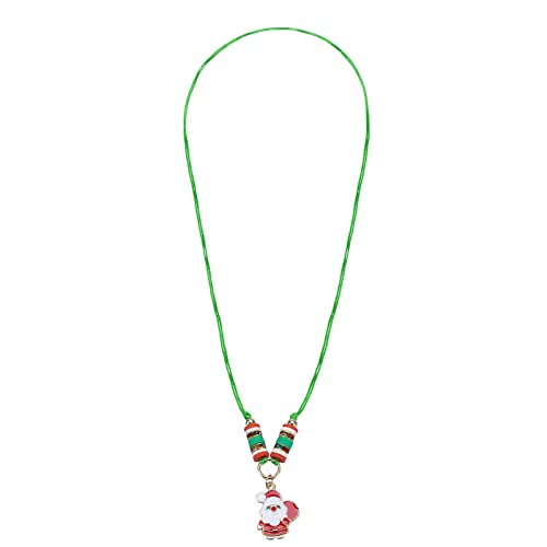 Tonsee Accessoire Damen-Kette Edelstahl Weihnachten gesponnene Halsketten-Seil- bunter Weihnachtsbaum Sankt-Halskette (g-Green, One Size) von Tonsee Accessoire