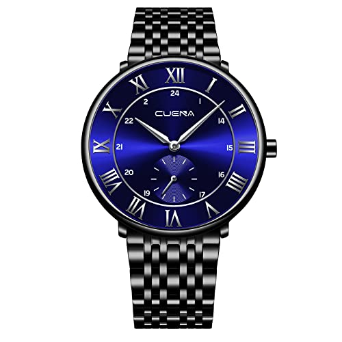 Tonsee Accessoire Damen Sportuhr New Trend Männer Business Luxus Mode Herren Quarzuhr Männer Digitalwaage Business Uhr Männer Stahlgürtel Gold Uhren Männer Gürteluhr Herren Armbanduhr (E-b, One Size) von Tonsee Accessoire