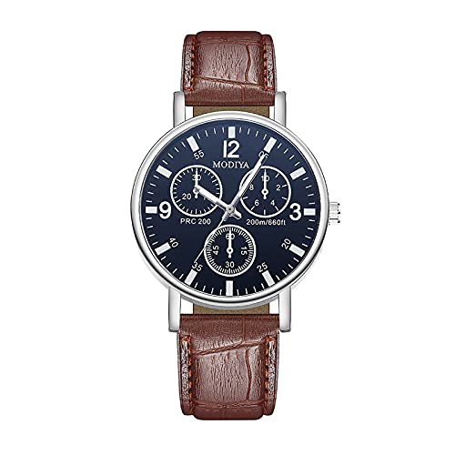 Tonsee Accessoire Damenband Ansehen WeiB Keramik Herren Herrenmode leuchtende Uhr Sportuhr Quarz wasserdichte Herrenuhr Ansehen Für Kinder Schwarz (Brown-c, One Size) von Tonsee Accessoire