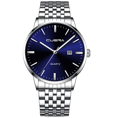 Tonsee Accessoire Digitaluhr Damen Wasserdicht Klein Herren Business Luxury Fashion Herren Quarzuhr Edelstahlband wasserdicht Mens Watch Katzenmotiv (A-E, One Size) von Tonsee Accessoire