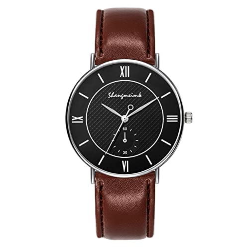 Tonsee Accessoire Herren Armbanduhr Die minimalistische, schlanke, lässige Quarzuhr für Herren Armbanduhr Mädchen Wasserdicht (D-C, One Size) von Tonsee Accessoire