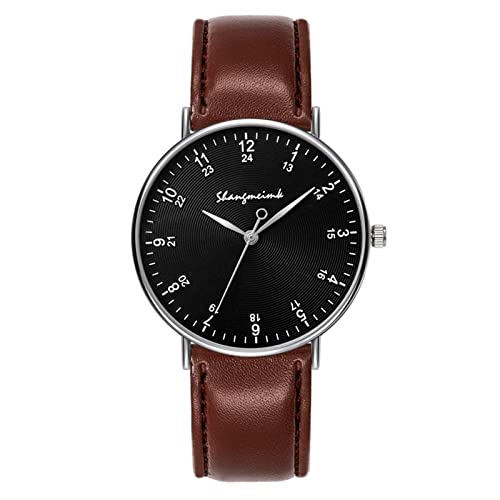 Tonsee Accessoire Herren-Uhre Herrenuhren Casual Edelstahl Analog Quarzuhr Herren Armbanduhr Uhr Business Date Casual Watch Süßes Uhrenarmband (c-D, One Size) von Tonsee Accessoire