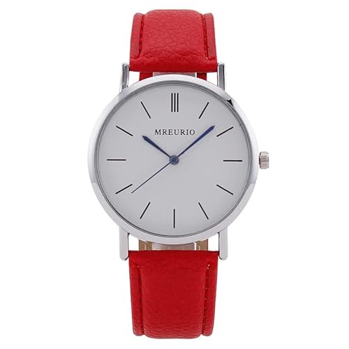 Tonsee Accessoire Herrenuhr Schlanke, minimalistische Mode mit Armband, Zifferblatt, Herren-Quarz-Lederuhr, Geschenkuhr Öffner Für Armbanduhren (D, One Size) von Tonsee Accessoire