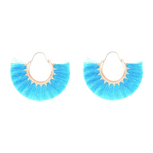 Tonsee Accessoire Jewelry Ohrhänger für Damen aus Edelstahl Die neueste einfache Mode im europäischen Stil eignet Sich für Damen-Party-Schmuckohrringe Karten Ohrringe (Sky Blue, One Size) von Tonsee Accessoire