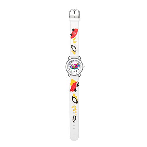 Tonsee Accessoire Kinder Armbanduhr Nickelfrei Kinder-Geschenk-Muster-Kinderkarikatur-Uhr-Nette Jungen-Quarz-Uhr-analoge Handgelenk-Kinderuhr H Armbanduhr (White, One Size) von Tonsee Accessoire