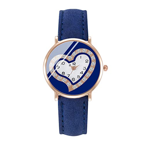 Tonsee Accessoire Kinder Beobachten Der Armband Mode Einfache Mode Klassische Mode Damenuhr Geschenkuhr Kleine Damenuhr Quarzuhr Damen-Armbanduhr (Blue, One Size) von Tonsee Accessoire