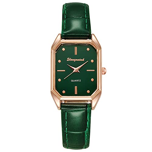 Tonsee Accessoire Quarz Uhr für Herren Damen Armbanduhr Ms. Watches Lässige -Analog-Quarzuhr Ms. Armbanduhr Uhr Business Date Casual Watch Ansehen Für Kinder Der Edelstahlarmband (Green, One Size) von Tonsee Accessoire