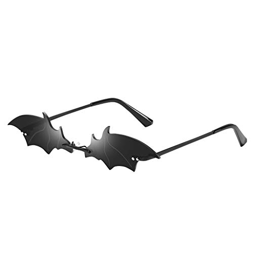 Tonsee Accessoire Shades Vintage Bat unregelmäßige Unisex-Brille Retro-Brillenform Sonnenbrille Brille Silikon Ohrpolster Brillen Antirutsch (Multicolor2, One Size) von Tonsee Accessoire