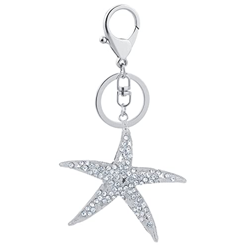 Tonsee Accessoire Sternförmiger Kristall-Strass-funkelnder Schlüsselbund-Taschen-Anhänger-Handtaschen-Charme für Frauen-Mädchen Schlüsselanhänger Elefant Sendung Mit Der Maus (A, One Size) von Tonsee Accessoire