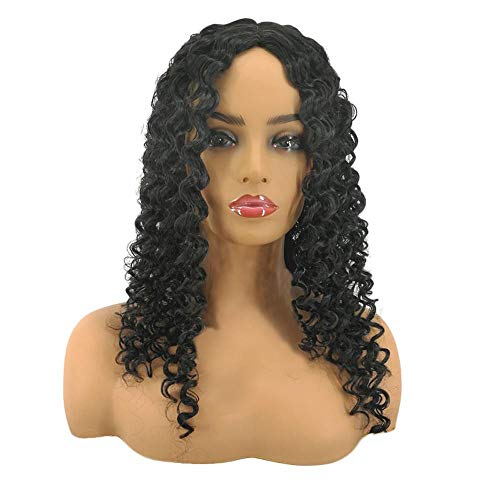 Tonsee Damen Lang Lockige Perücke,Mode 65cm Schwarz und Braun Gradient Schicke Perücke Natürliches Sexy Haar Perücken Frauen Gewellte für Tägliche/Party/Geburtstag/Fasching/Karneval von Tonsee Accessoire